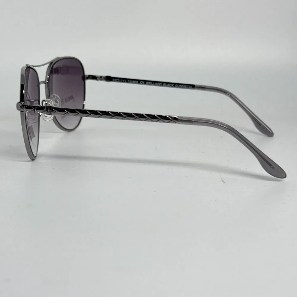 BCBGMAXAZRIA Sunglasses Frames brilliant‎ Black Gunmetal 53-17-130 H16716
